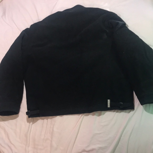 NWT Guess Large Charcoal Zipup Wool/Nylon Coat - Picture 14 of 15